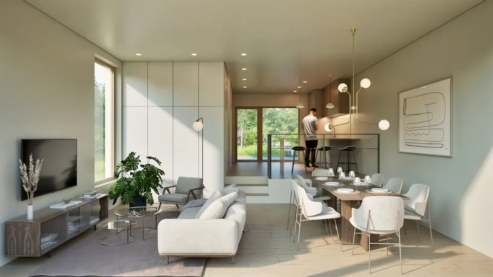 Projet résidentiel de six villas à Versoix