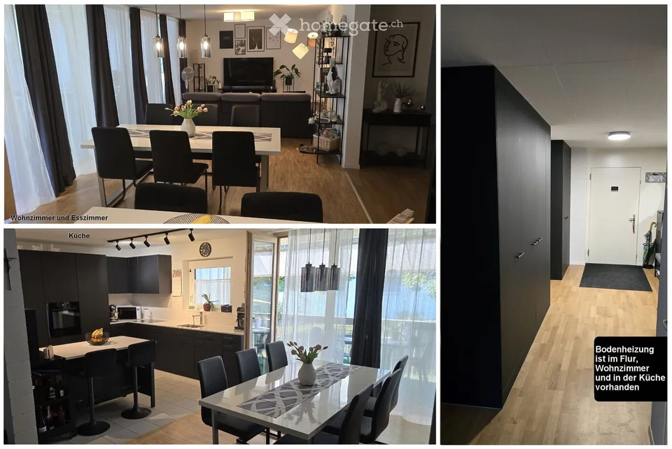 Helle 4.5-Zimmer-Wohnung mit 2 Balkon in Niederlenz