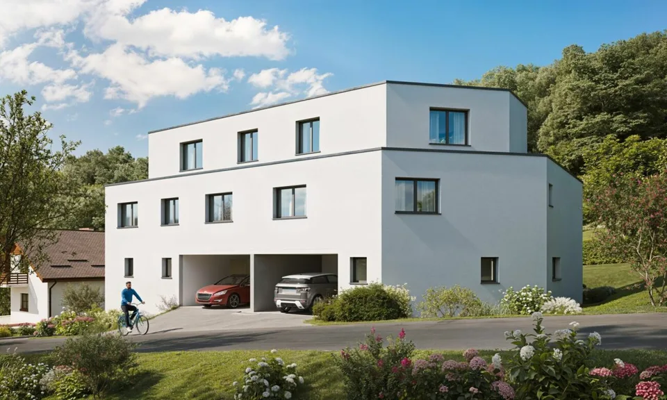 EINZIGARTIGES & MODERNES DOPPELEINFAMILIENHAUS