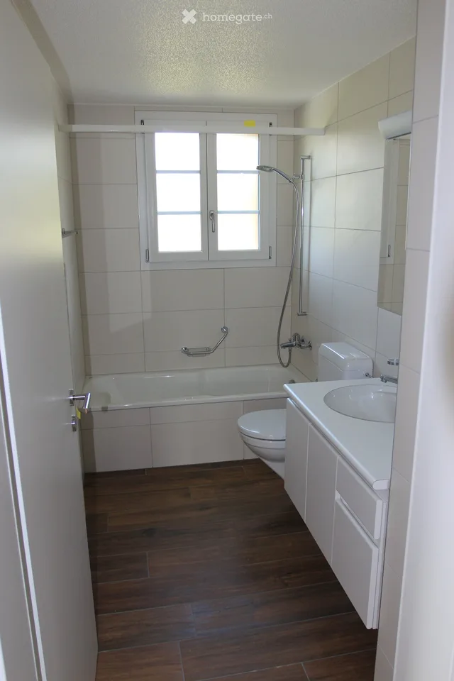 Charming 3.5-room apartment in Ramsei with balcony and fireplace