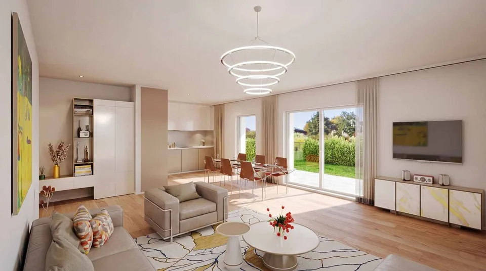 Denges town 2.5 rooms new with private garden