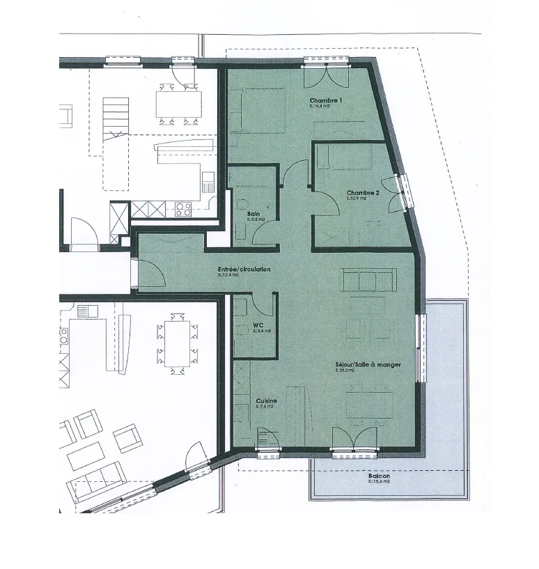 Appartement, 3.5 pièce(s)
