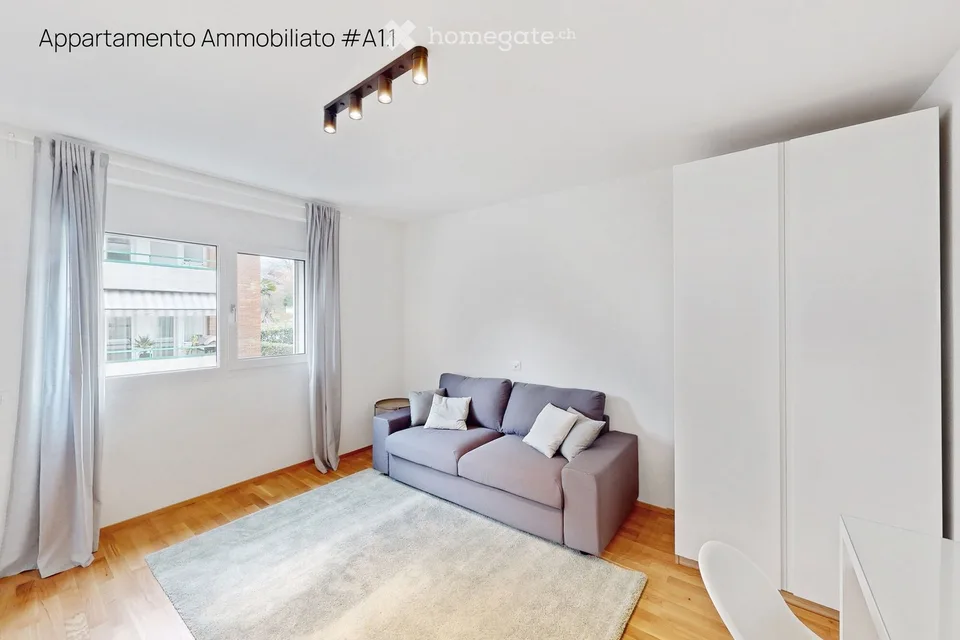 1.5 locali ammobiliato a Lugano  Libero dal 1 Settembre