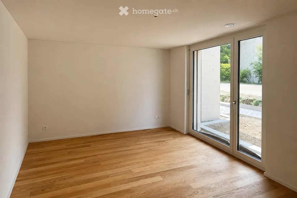 2.5-Zimmer-Gartenwohnung im Neubau mit 42 m² Privatgarten