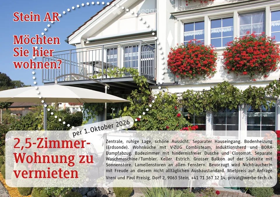 Stein AR - möchten Sie hier wohnen?