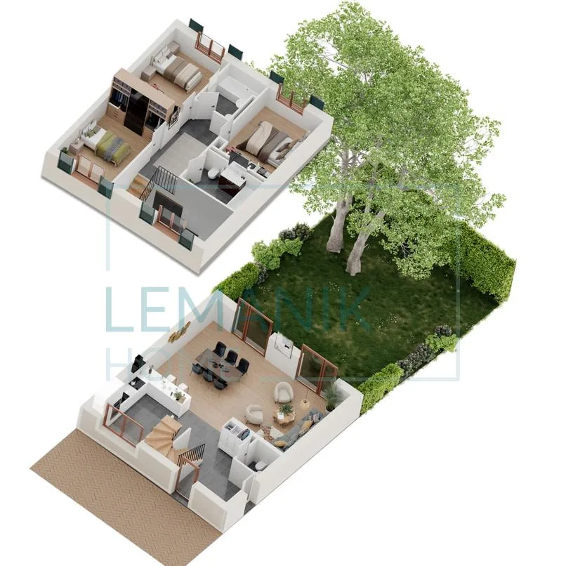 In costruzione? Duplex di 5 locali con giardino a Troinex ? Promozione : CLOS DES HAIES