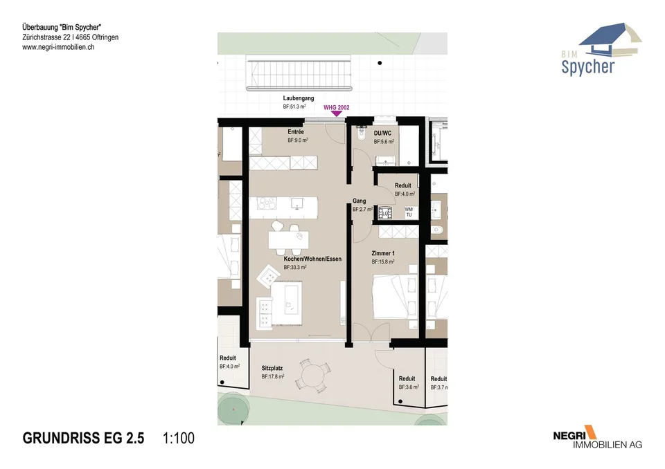 *** New Building *** Attractive 2.5 room apartment in owner-occupier standard at central location