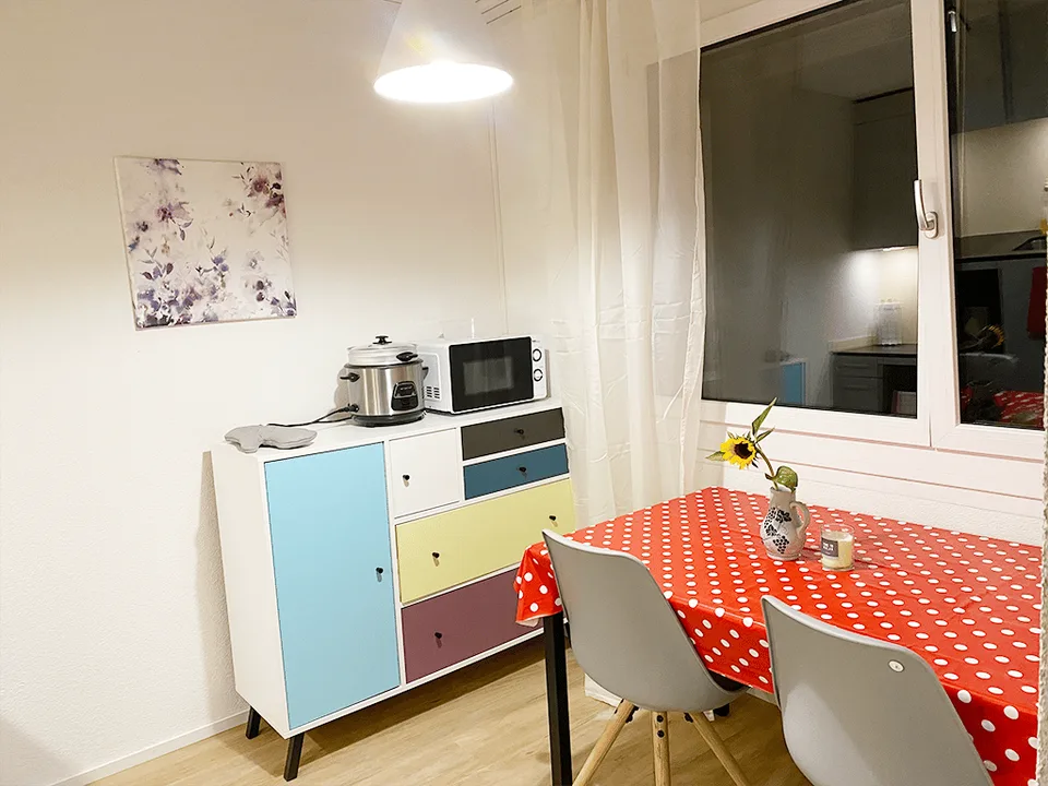 🏡 Appartamento di 1,5 locali completamente arredato in affitto – Ueberlandstrasse, 8051 Zürich