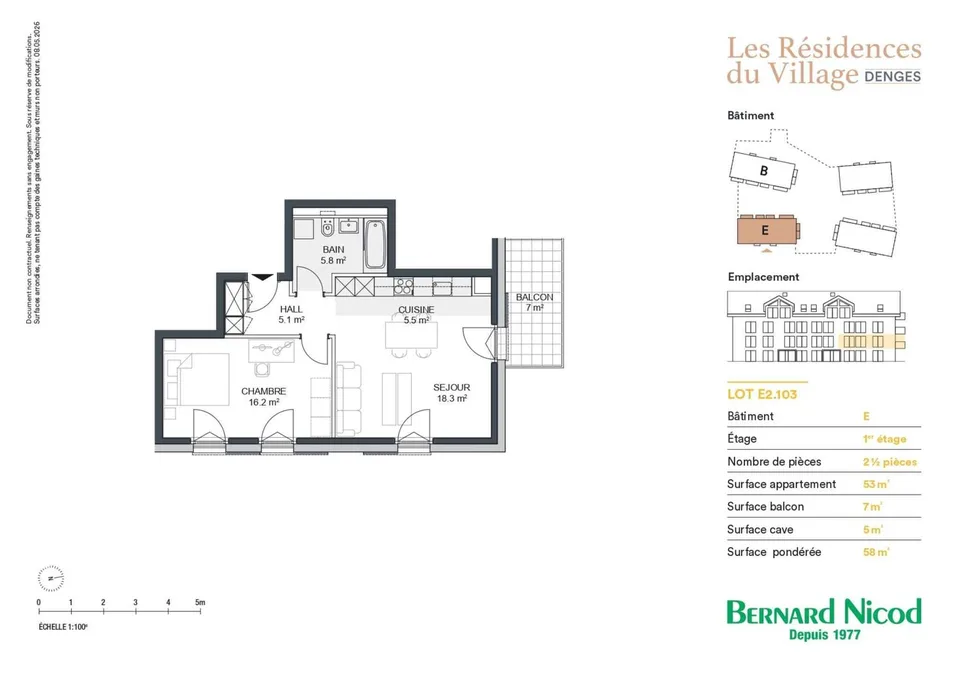 2.5-room apartment with balcony, ideal for investment