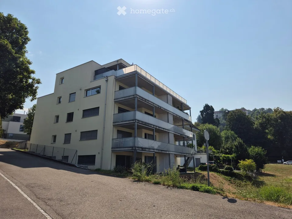 Helle 4.5-Zimmer-Wohnung mit grossem Balkon (Terrasse) und schöner Fernsicht in Lenzburg