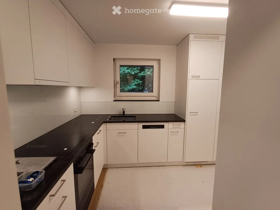Large 4.5 room garden apartment with 1 underground parking space