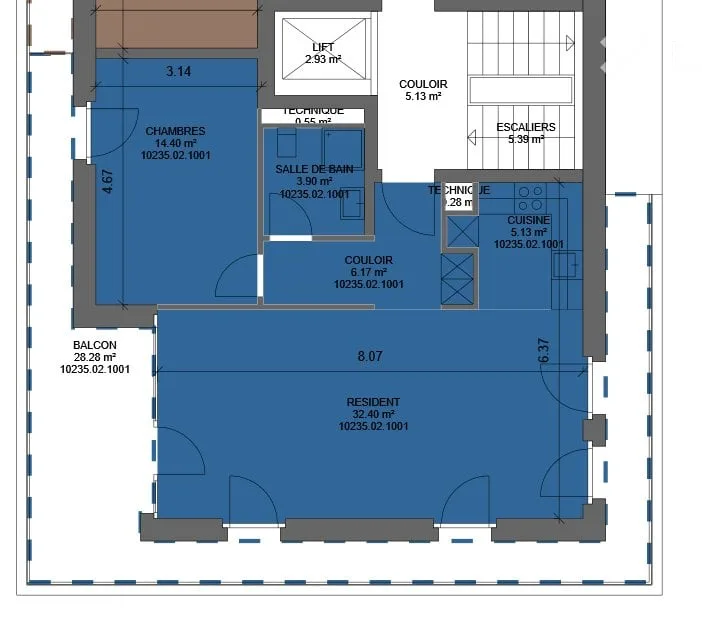 Appartamento all'ultimo piano con terrazza (62 m²) Renens 1 ottobre