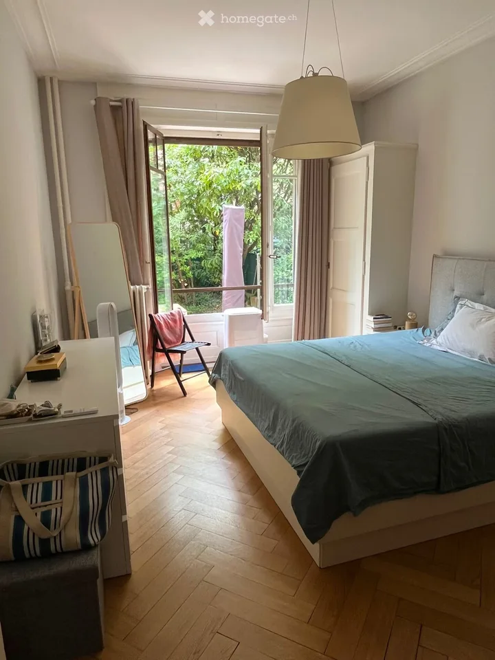 Appartamento con giardino e parcheggio a Champel (4 locali - 82 m2)