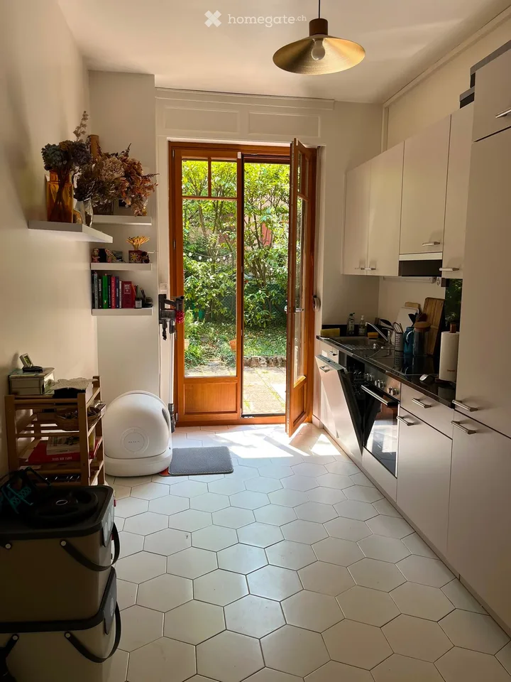 Appartamento con giardino e parcheggio a Champel (4 locali - 82 m2)