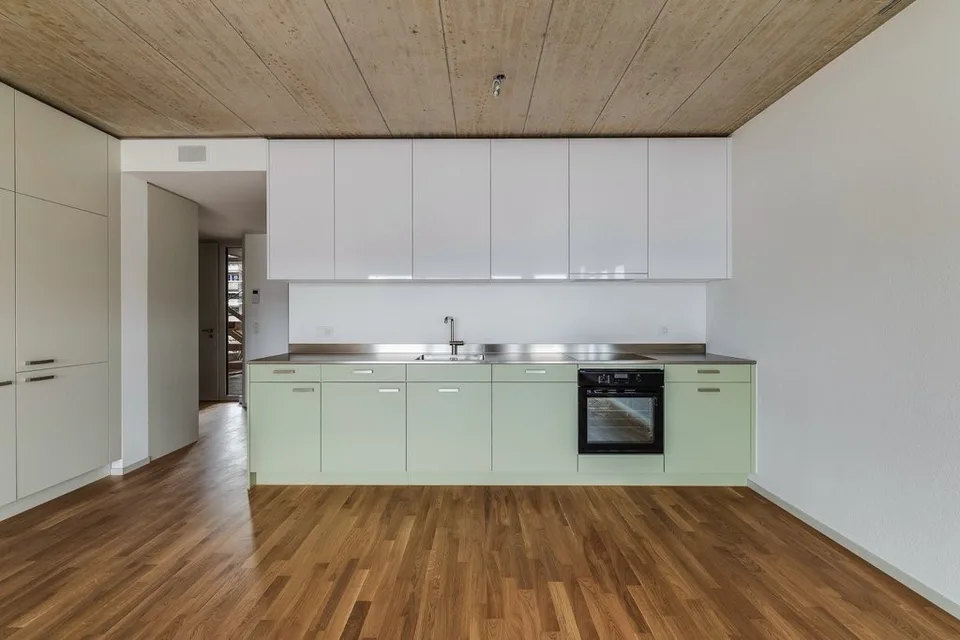 Moderne Architektur: 4.5-Zimmer-Wohnung im offenen Riegelbau