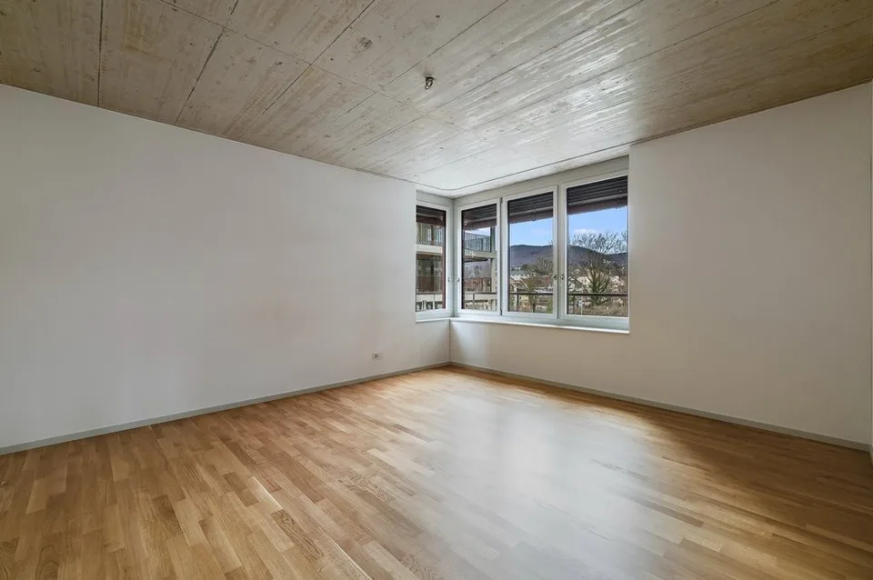 Architettura moderna: appartamento di 4,5 locali in Riegelbau aperto