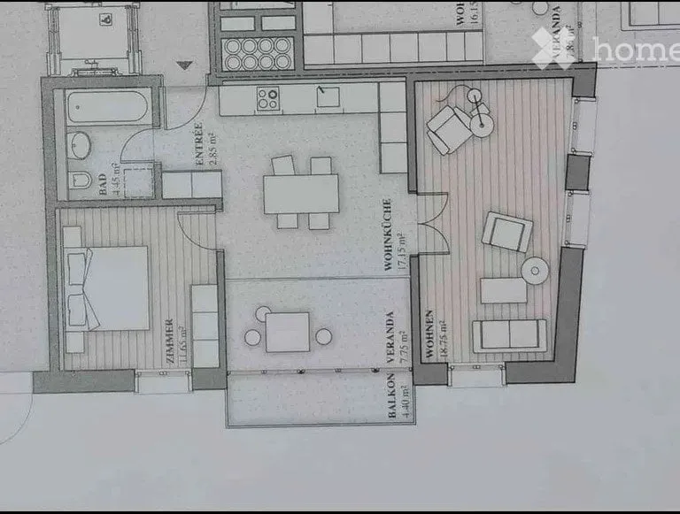 Wohnung 3 Zimmer – Foto 5 von 7