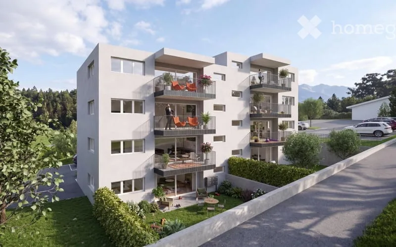 Appartement neuf de 3.5 pièces avec vue et balcon à Réchy