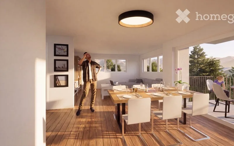 Neue 3.5-Zimmer-Wohnung mit Aussicht und Balkon in Réchy