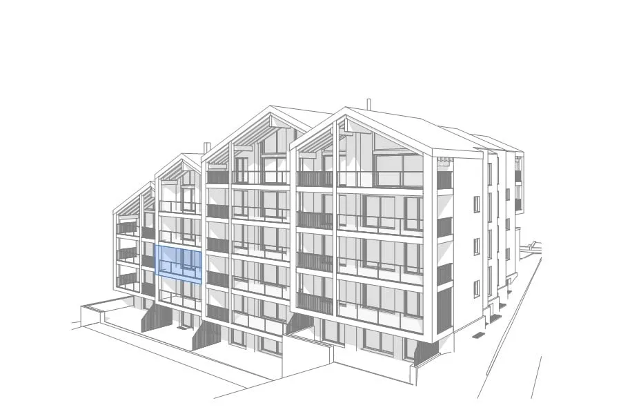 Appartamento moderno 2.5 locali nel cuore di Zermatt – Edificio nuovo con vista sul Matterhorn
