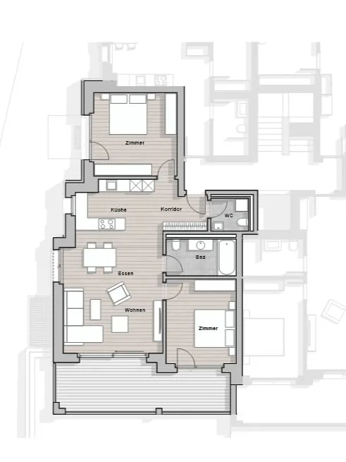 Appartamento moderno 3.5 locali con vista sulla montagna a Zermatt