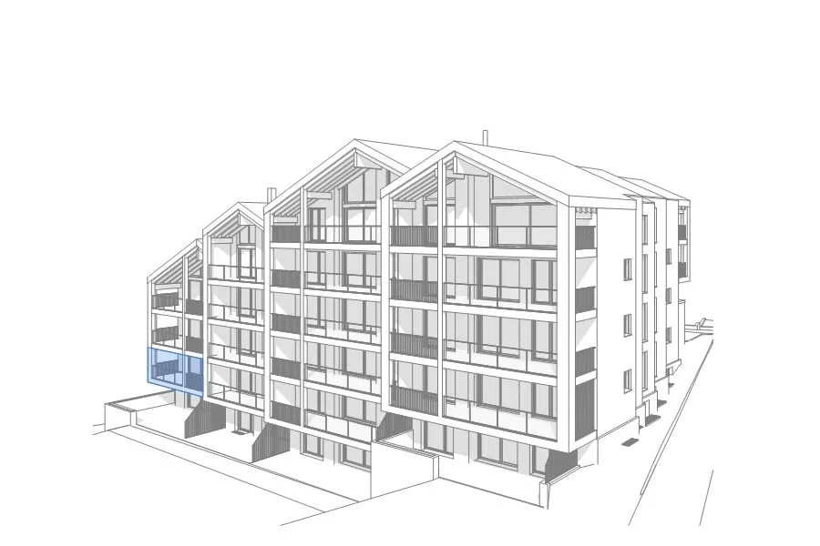 Appartamento moderno 3.5 locali con vista sulla montagna a Zermatt
