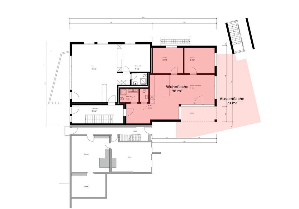 Ruhige EG-Traumwohnung mitten im Dorfzentrum mit riesiger Terrasse – Foto 10 von 10