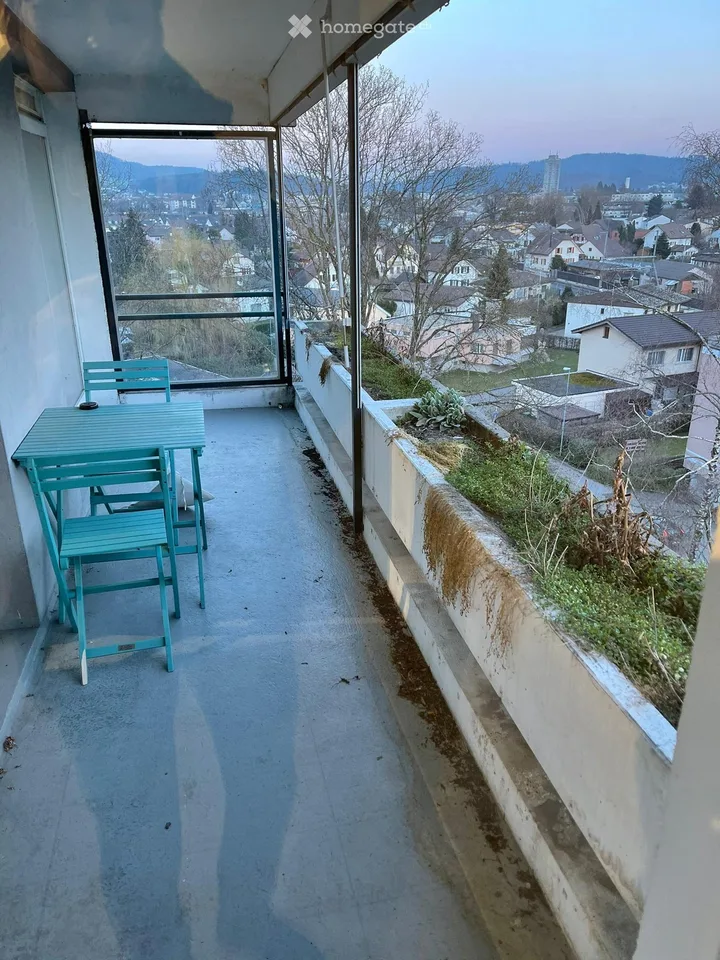 Gepflegte 3.5-Zimmer-Wohnung mit Balkon und herrlicher Aussicht in Aarburg