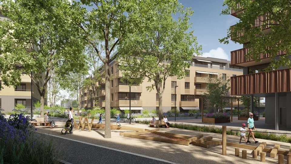 Appartement de 4.5 pièces de 103.30 m² habitables avec deux loggias