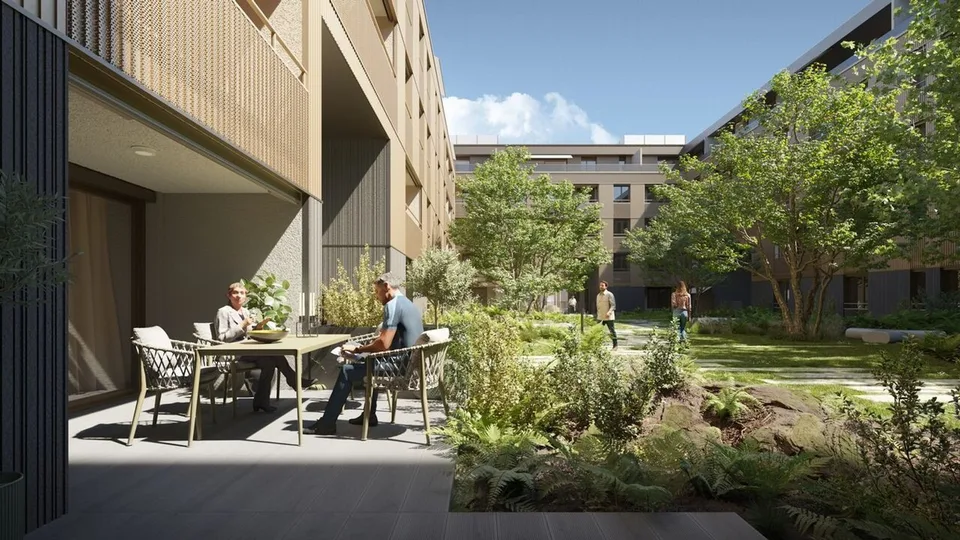 Appartement de 4.5 pièces de 103.30 m² habitables avec deux loggias