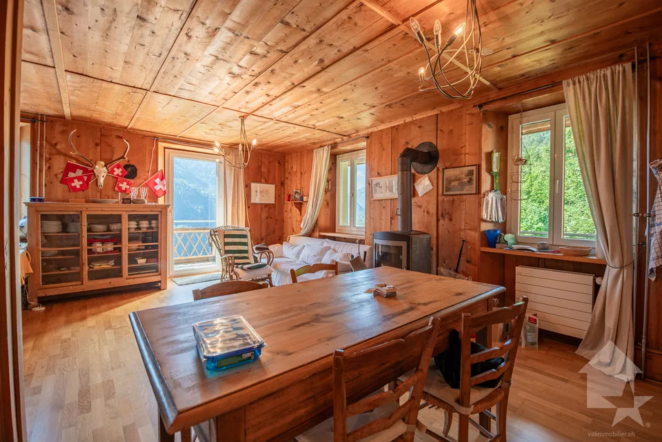 Duplex avec vue exceptionnelle sur le glacier du Trient