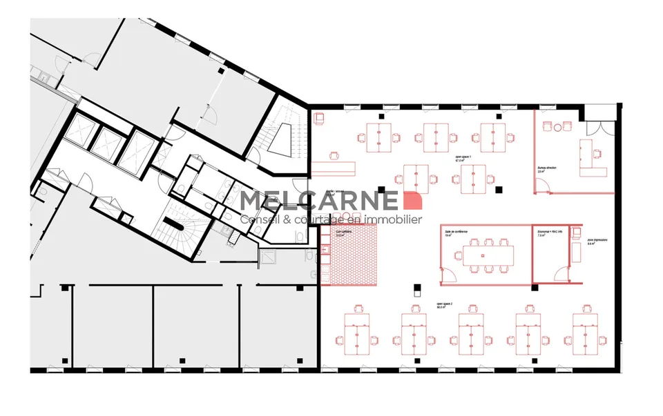119 m2 de bureaux à Plainpalais