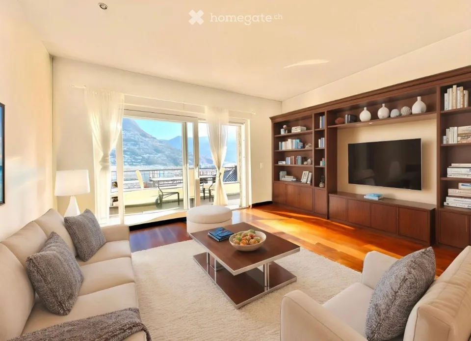 Villa in Lugano: 235 m², lake view, garden and terrace