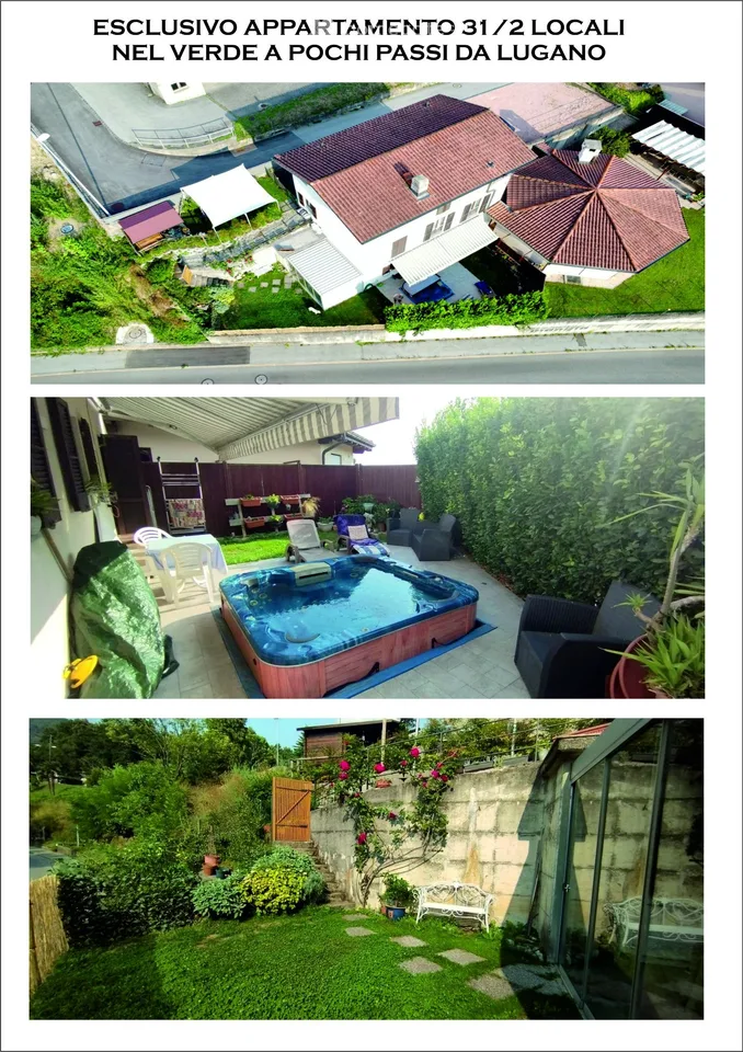 Esclusivo appartamento di 3½ locali, giardino, pergola