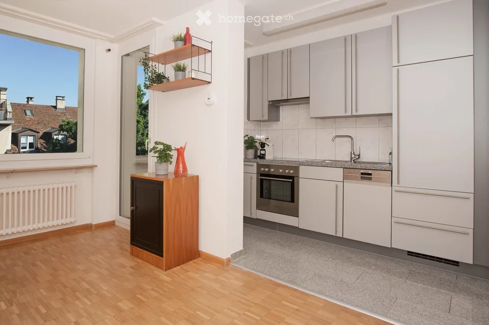 Helle 2.5-Zimmer-Wohnung mit Balkon und schöner Aussicht in Basel
