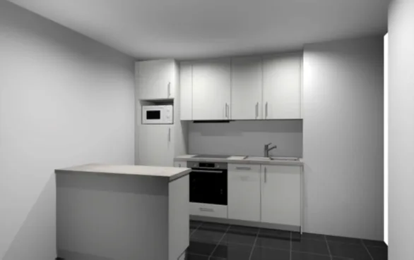 Appartement 2 pièces rénové avec balcon à Cortaillod