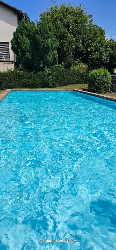 Accogliente appartamento di 3.5 locali a Cademario con piscina e vista panoramica