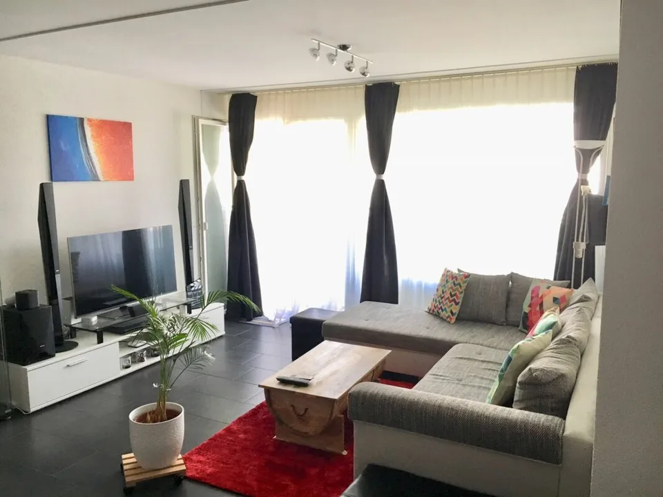 Appartement de jardin moderne 3.5 pièces au centre du village