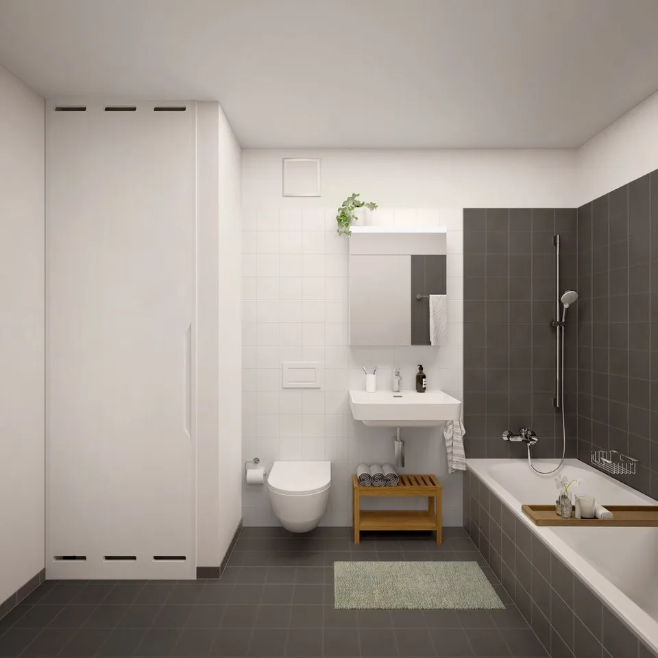 Moderne 2.5 Zimmerwohnung mit grosszügigem Balkon an zentraler Lage.