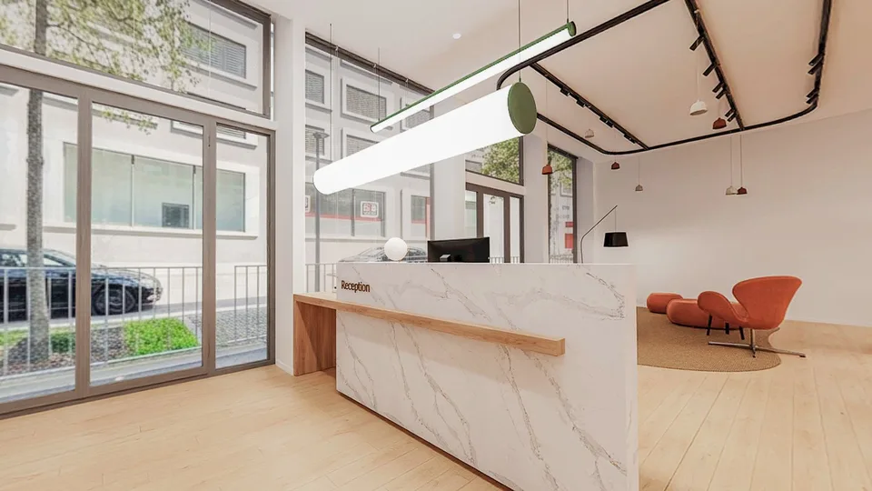 Expanded commercial space in trendy Glattpark
