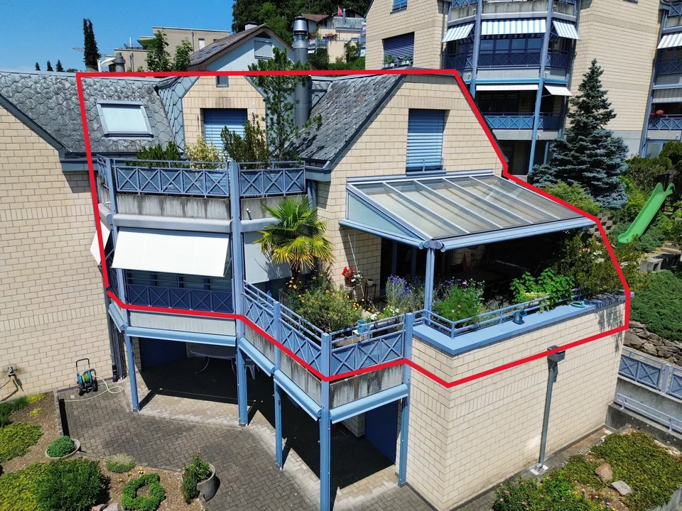 Maisonettewohnung mit unverbaubarem Ausblick