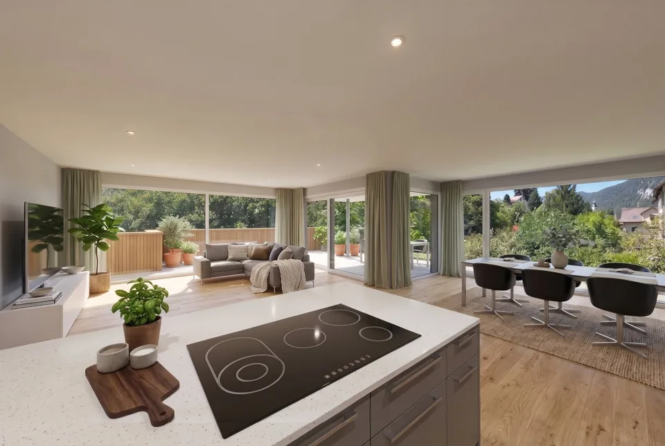 Appartement de jardin 4,5 pièces avec paradis de jardin privé