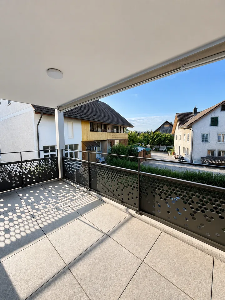 Modernes Wohnen im Zentrum  wunderschöne 3.5-Zimmer-Neubauwohnung mit Balkon