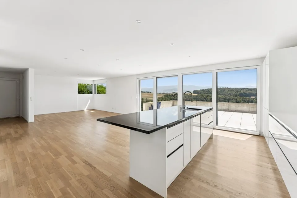 Contemporary family villa, exceptional panoramic view