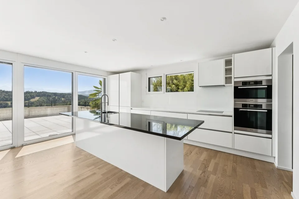Contemporary family villa, exceptional panoramic view