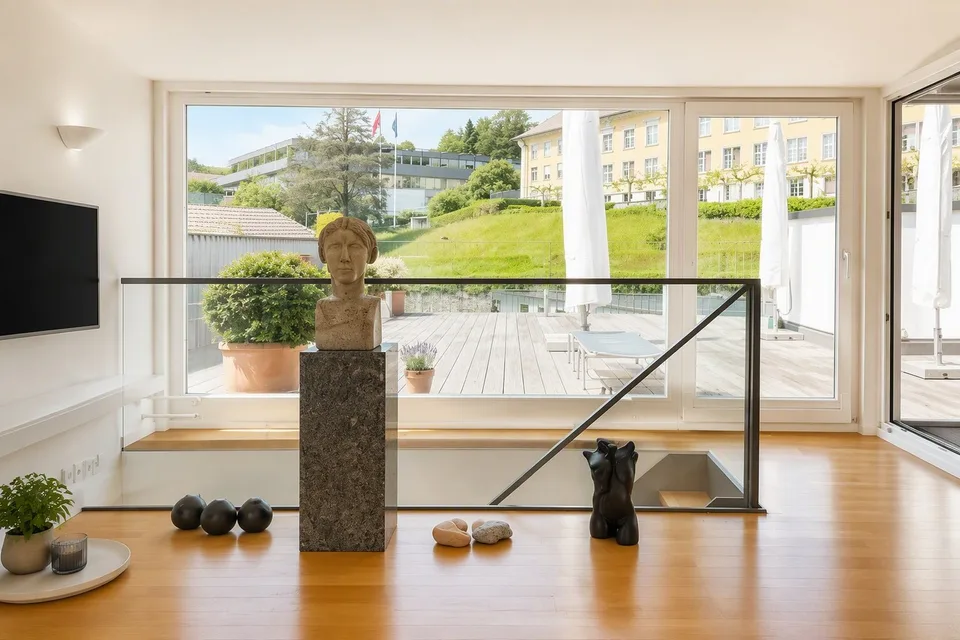 Wohnen über den Dächern des Löwen Center Luzern - Exklusive Maisonette-Attika Wohnung, 190m2