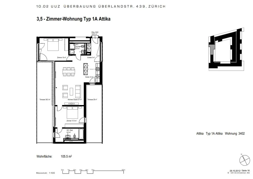 3.5 room apartment in Zurich – photo 12 of 14