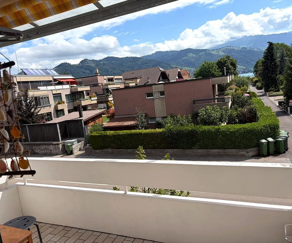 Wohnen, wo andere ihre Freizeit verbringen – gepflegte 3,5-Zimmer-Wohnung in Gwatt mit Balkon