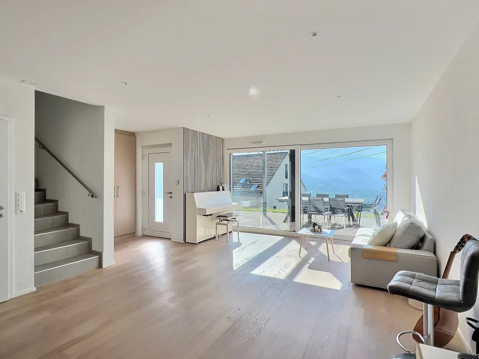 Casa a schiera moderna a Jongny con vista panoramica