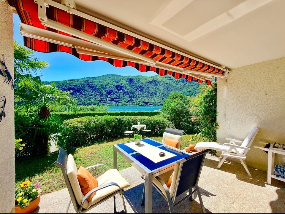 3788 ZWEITWOHNSITZ  WUNDERSCHÖNES EINZIMMERWOHN. MIT SEEBLICK, TERRASSE UND GARTEN
